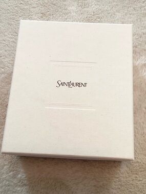Saint Laurent Cream Luxury Small Gift Box 5.5 x 6.25 x 2.25 inches